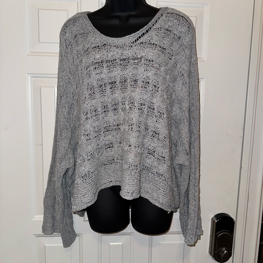 POL Women's Light Gray Knit Sweater NWOT